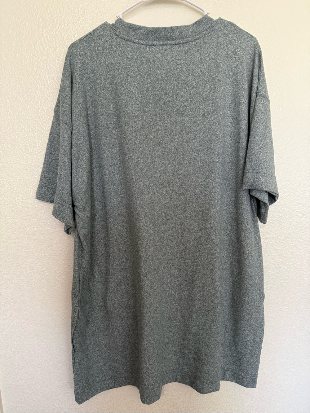 Zenana Soft Melange Hacci T-Shirts Dress - Picture 3 of 5